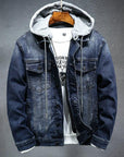 Thick denim jacket men