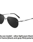 Men’s Polarized Titanium Sunglasses – UV400 Protection, Lightweight, Color-Changing OptionsMen’s Polarized PURE Titanium Sunglasses – UV400 Protection, Lightweight, Color-Changing Options