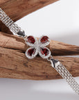 Natural Garnet and Topaz Stone Treasure Bracelet ( 3 to 7 Days shipping)