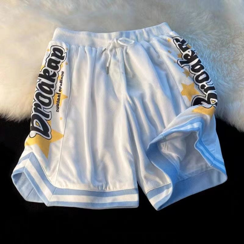 🏀 American Retro Basketball Shorts – Sporty Meets Streetwear