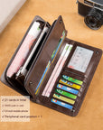 Men's Long Wallet Genuine Leather Wallet