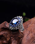 Women's Fashion  LAB Sapphire Ring