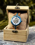 Luxury Wooden Automatic Mechanical Watch Men