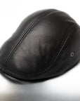 Men’s Genuine Leather british  Hat – Classic Winter Style with Casual Elegance