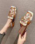 Women's Closed Toe Half Slippers For Summer