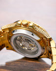 Full Bore Automatic Hollow Mechanical Men's Watch