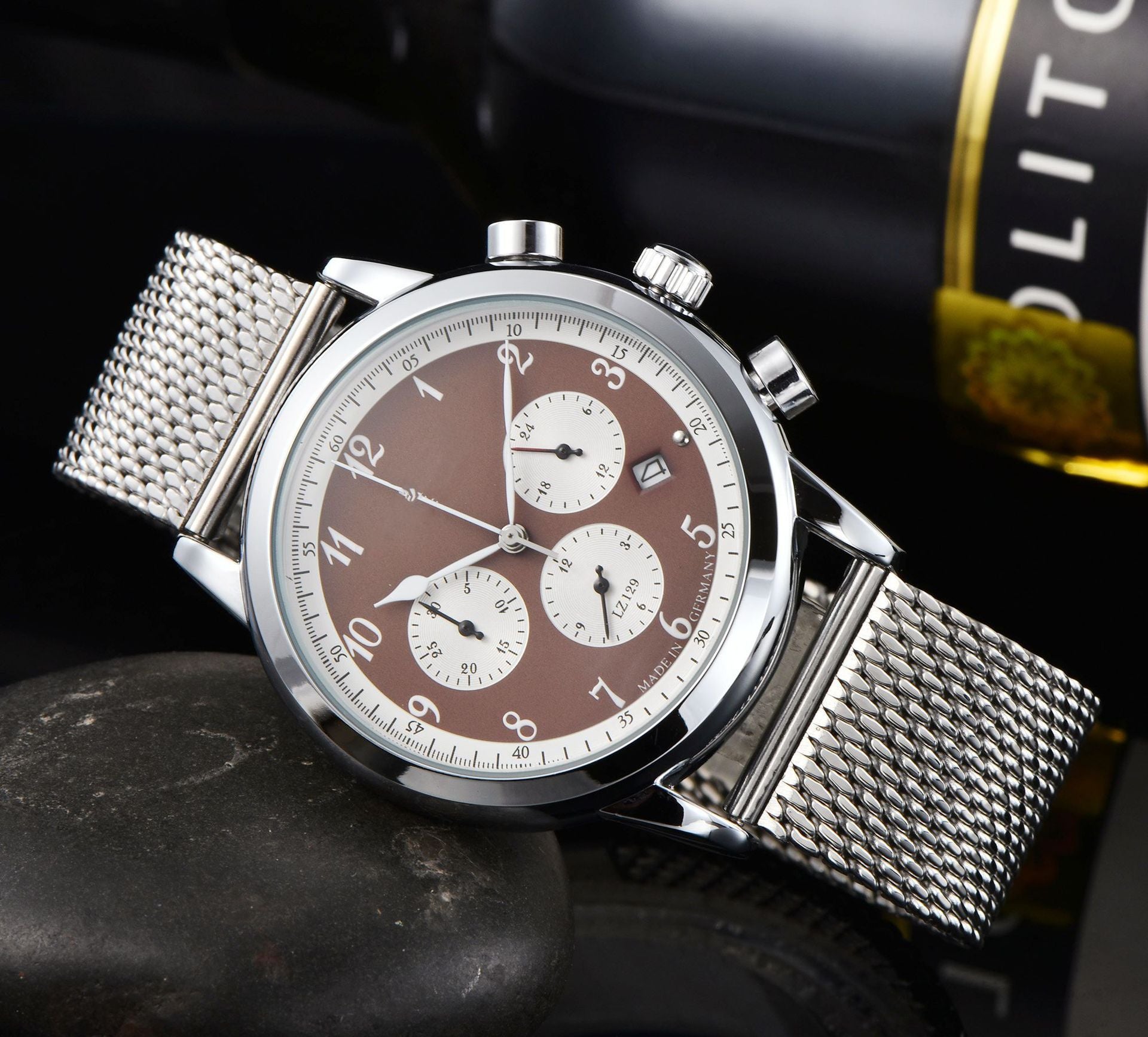 Men&#39;s  6-pin Full-function Quartz Watch