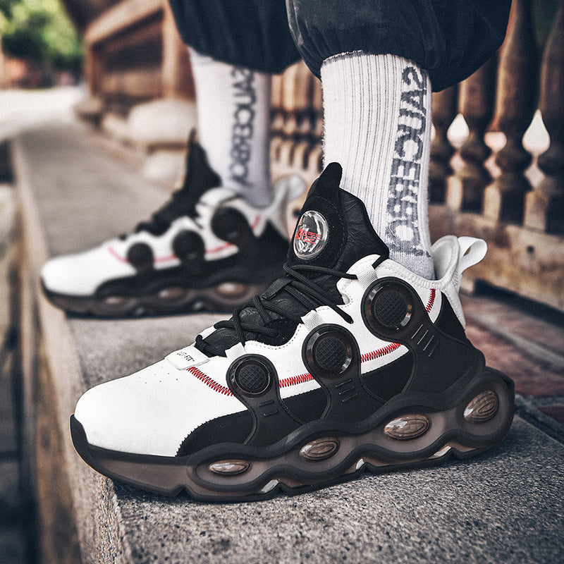 Men’s High-Top Basketball Shoes – Shock Absorbing &amp; Non-Slip Court Sneakers