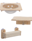 3 Pieces Of Cat Wall Furniture With Capsule Bed ( USA ONLY + 3 TO 5 DAYS SHIPPING)