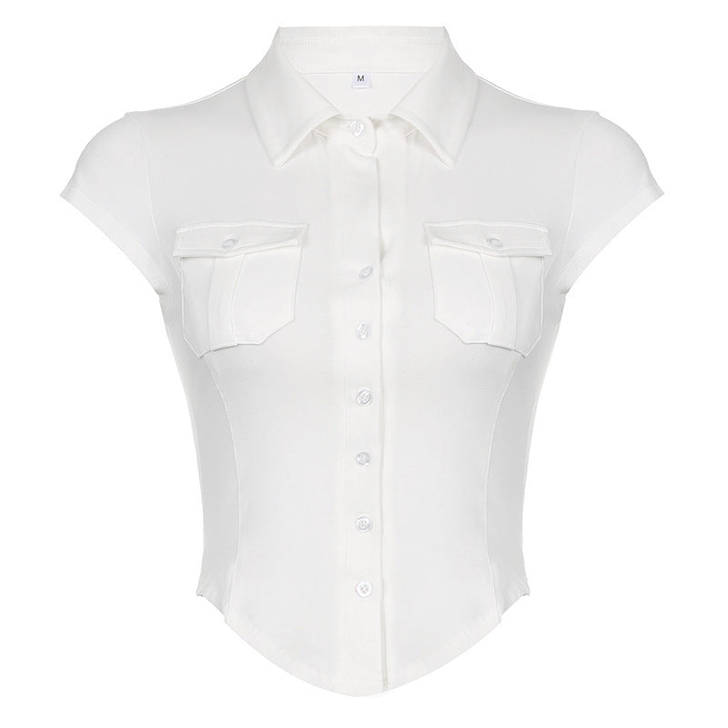 Polo Neck Short T-shirt