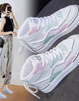 High Top White Shoes Women Flat Running Shoes Women