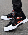 Camouflage High-Top Lace-Up Shoe