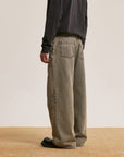 Men’s Retro Washed Baggy Jeans – Trendy Straight-Leg Denim Street Style
