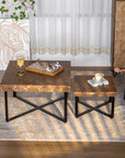 Modern Retro Splicing Square Coffee Table ( USA ONLY + 3 TO 5 DAYS SHIPPING)