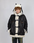 UNISEX Retro Lamb Fur Coat – Cozy Warmth with Vintage Street Edge