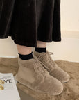 Warm Cotton Shoes With Fleece And Thick Fur