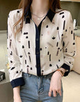 Chiffon Printed Shirt Women