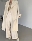 Long Fur Lapel Extended  Overcoat