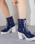 WOMEN'S Thick Heeled Short Boots