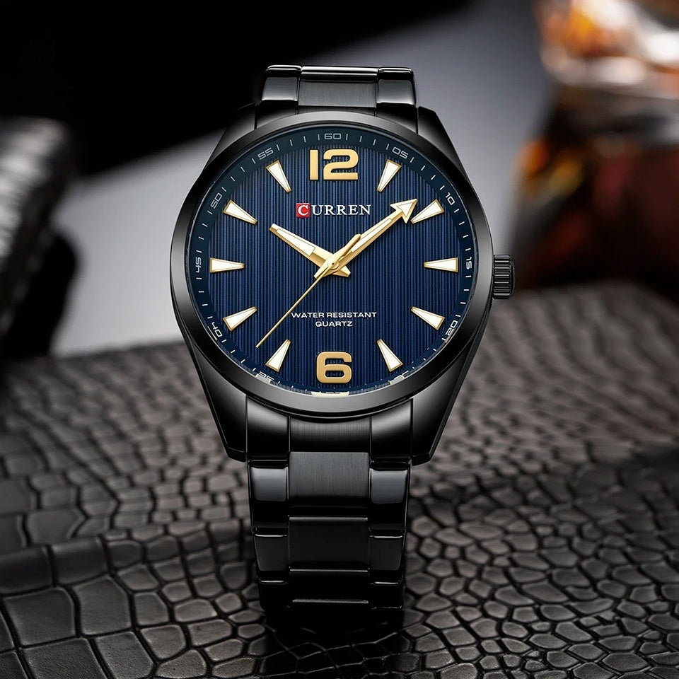 Men&#39;s Business Quartz Steel Belt Watch