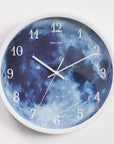 12-inch Wall Clock For Home Decoration Blue Moon