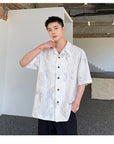 Cuban Collar Shirt  Men