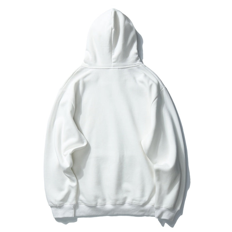 Men’s Hip Hop Winter Hoodie – Fleece Sweatshirt with Deer Print