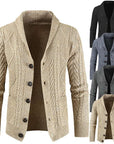 Chain Link Knit Cardigan Men's Fashion Loose Jacket Men