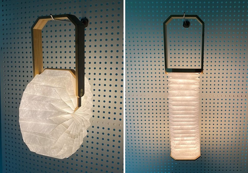 Wooden Hand Lamp