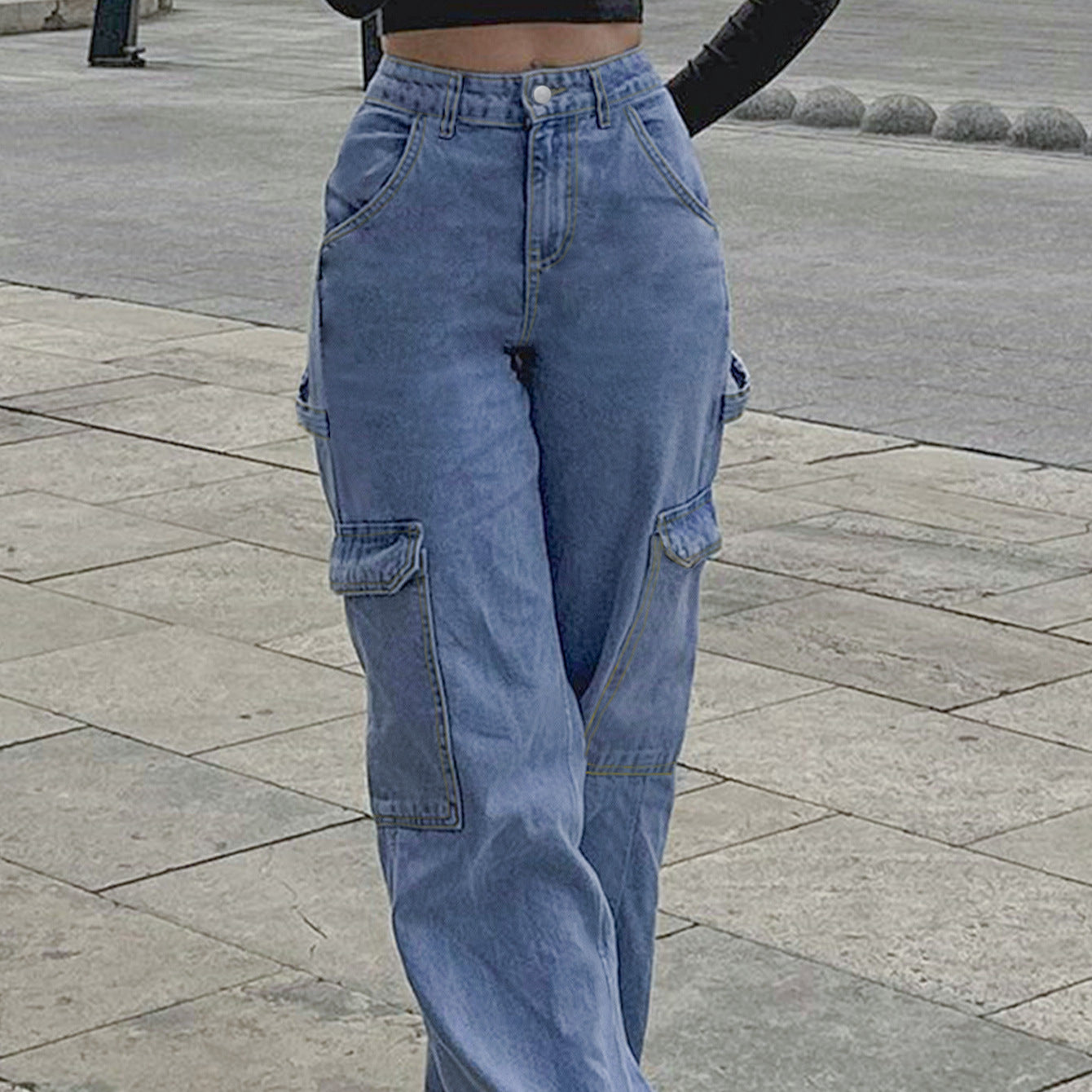 Women&#39;s All-matching Straight Jeans