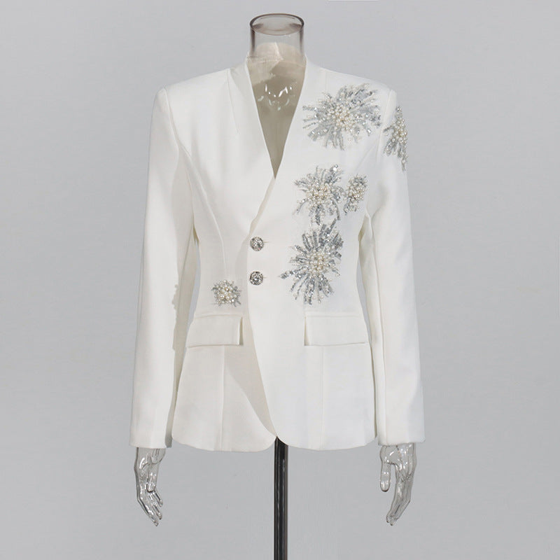 ✨ Women’s Rhinestone Blazer  – Elegant &amp; Glamorous