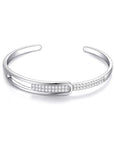 S925 Sterling Silver Bracelet Full Diamond women