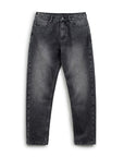 Men’s Washed Gray Tapered Pants – High Waist Cotton Radish Fit pants