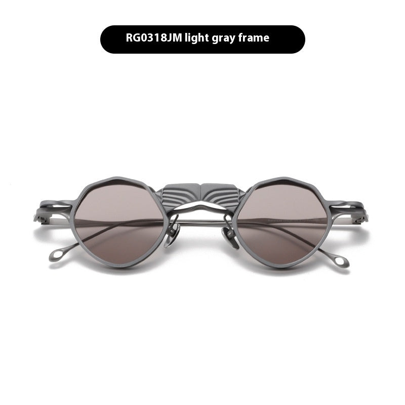 Round Frame Shaped Sunglasses Double Layer women