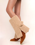 Women’s Plush High Heel Suede Boots – Elegant Winter Fashion Statement