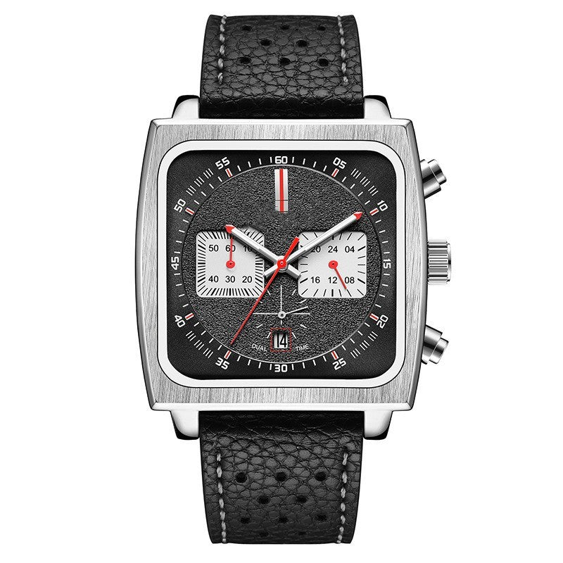 Business Men&#39;s Square Multi-function Watch