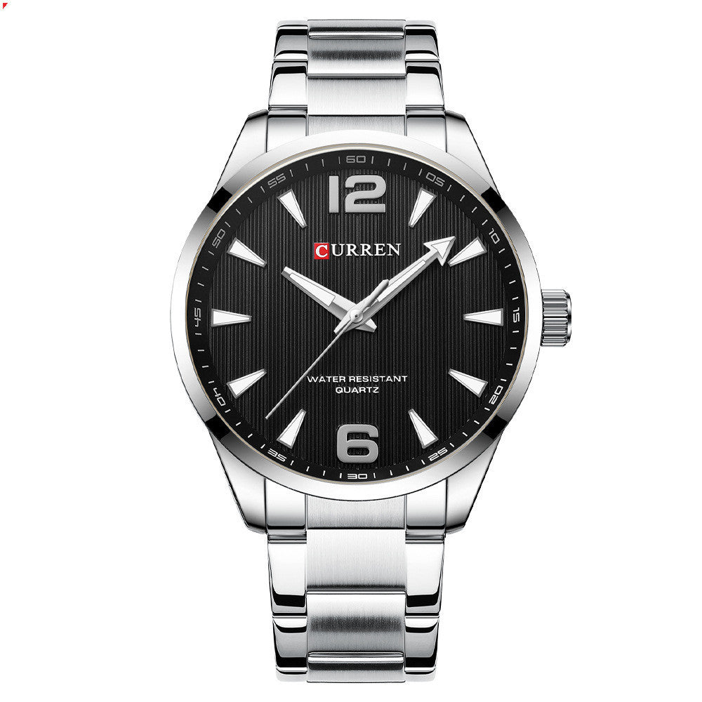 Men&#39;s Business Quartz Steel Belt Watch