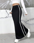 Women’s Elegant Long Black Pencil Skirt