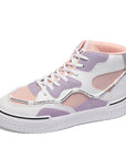 High Top White Shoes Women Flat Running Shoes Women