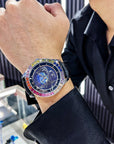 Ogulas Starry Sky Crystals Automatic Mechanical Watch Men's