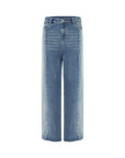 Blue Jeans Loose Stitching Women