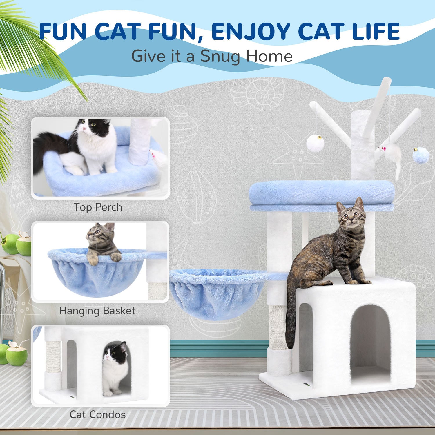 39 Inch Cat Climbing Frame ( USA ONLY + 3 TO 5 DAYS SHIPPING)