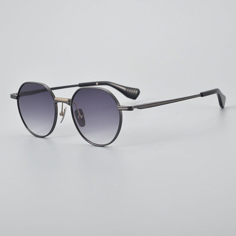 Ultra Light Pure Titanium Vintage Round Frame Spectacle