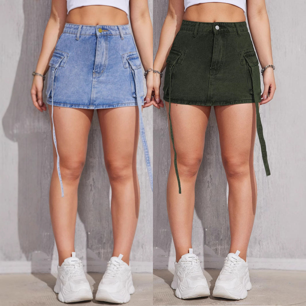 Women’s All-Matching Denim Short Skirt – Chic Simplicity with Everyday Versatility