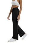 Women’s V-Waist Cross Pocket Fitness & Yoga Trousers – Japanese & Korean Casual Style