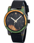 Wood Watch Men's Stainless Steel Back Cover