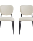 Upholstered Dining Chairs With Metal Legs  Set Of 2,Beige ( USA ONLY + 3 TO 5 DAYS SHIPPING)