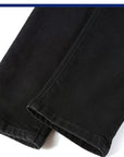 Black Patch Pleated Jeans For Men (3 to 7 days shipping)