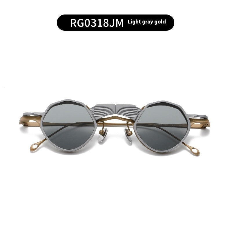 Round Frame Shaped Sunglasses Double Layer women
