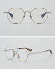 Ultra Light Pure Titanium Vintage Round Frame Spectacle